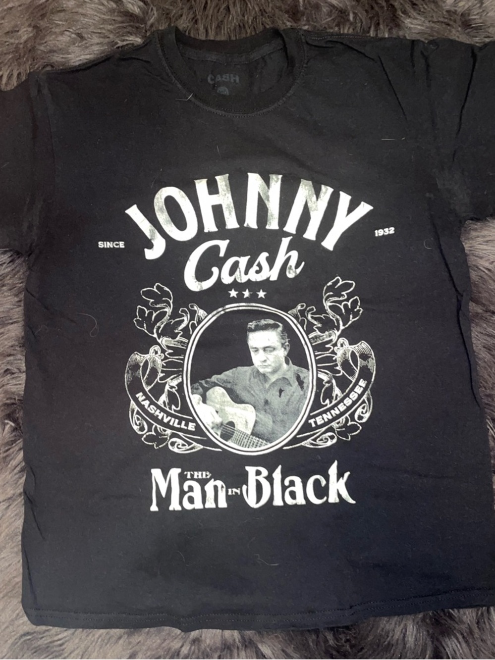 Johnny Cash Black Graphic Tee